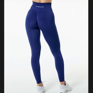 alphalete amplify leggings true indigo